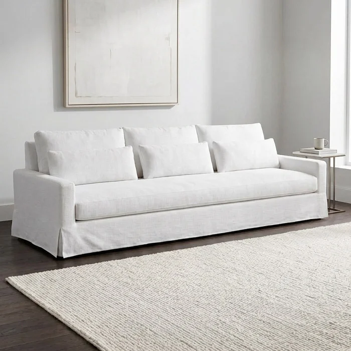 York High Back Slipcover Sofa — view 9