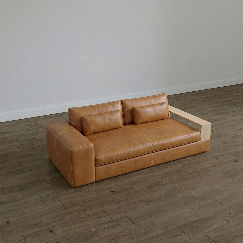 Jasper with Wooden Tray Sofa — view 2