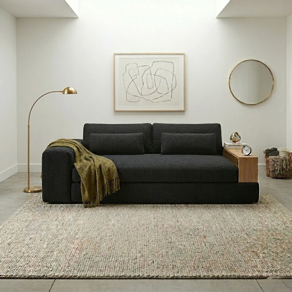Jasper with Wooden Tray Sofa — view 4