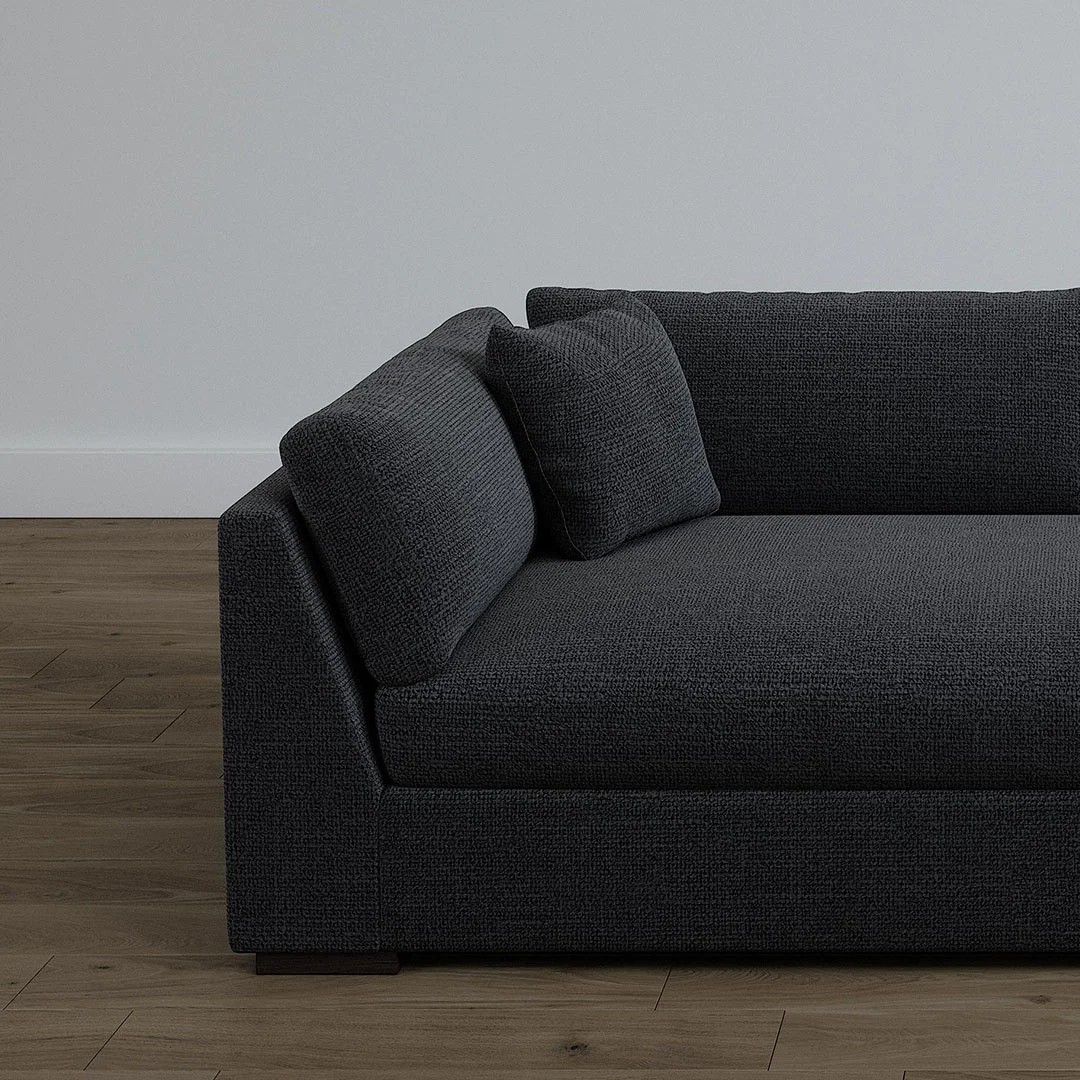 Together Sofa dark walnut velvet — view 6
